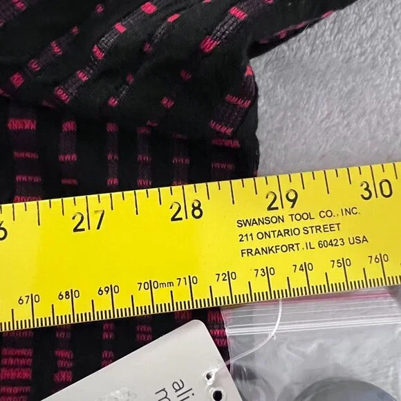 Ali Miles Womens Jacket Sz 3X Striped Art to Wear Wearable Art Red Black Stretch - Picture 8 of 12